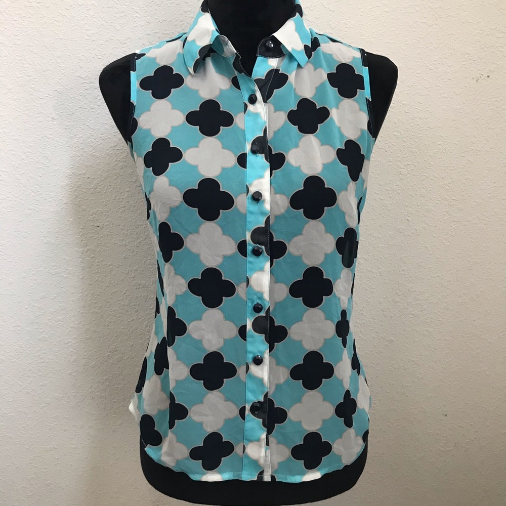 Banana Republic Sheer Sleeveless Top